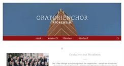 Desktop Screenshot of oratorienchor-pforzheim.de
